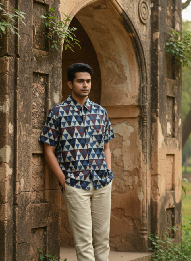 Trikon Ajrakh Shirt