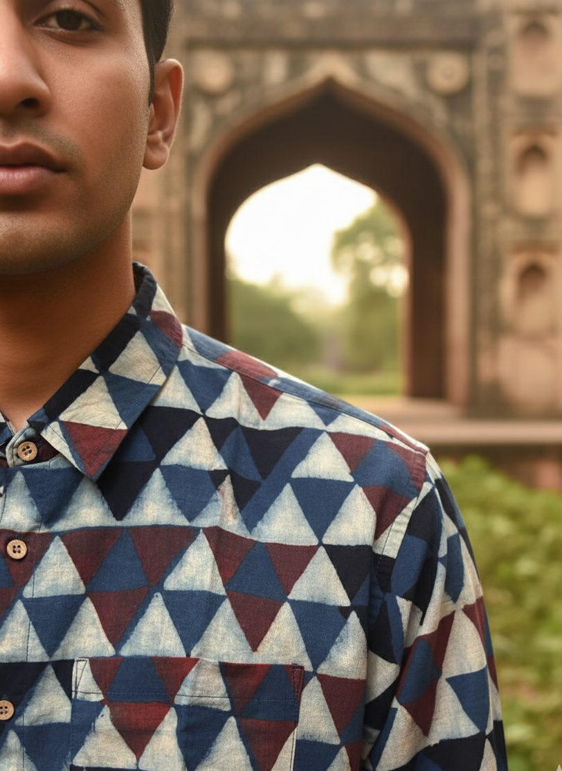 Trikon Ajrakh Shirt