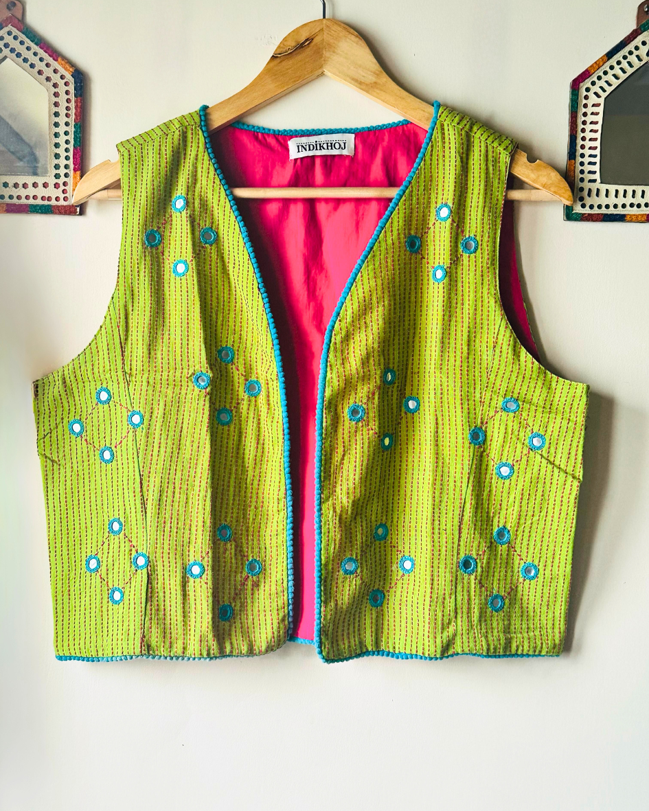 Aaina green shrug