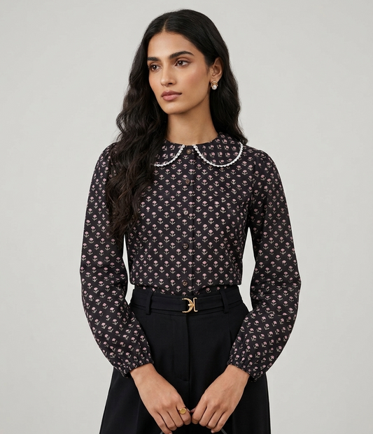 Peter pan collar shirt