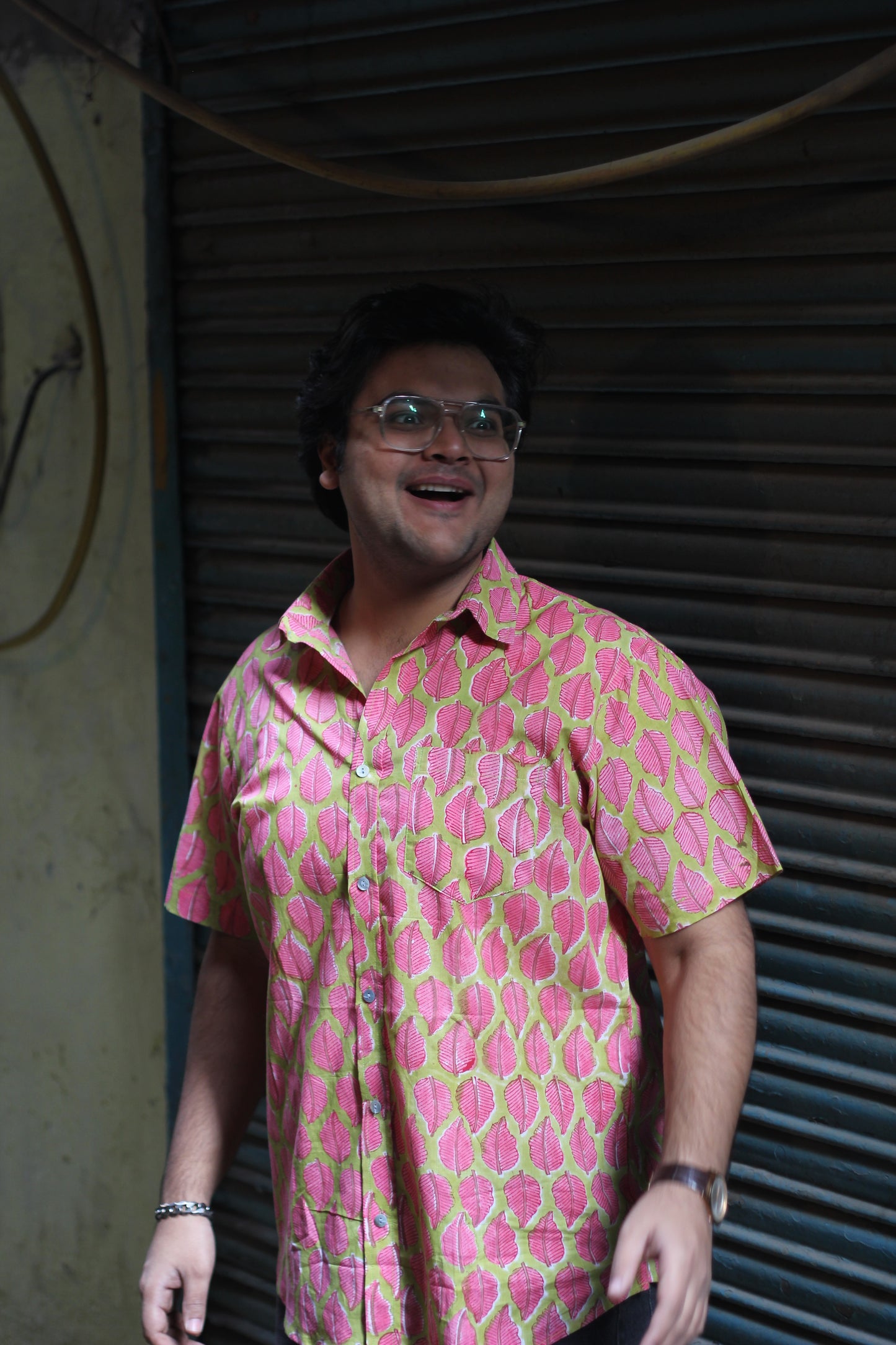 Leaf me Cool Sanganeri Shirt