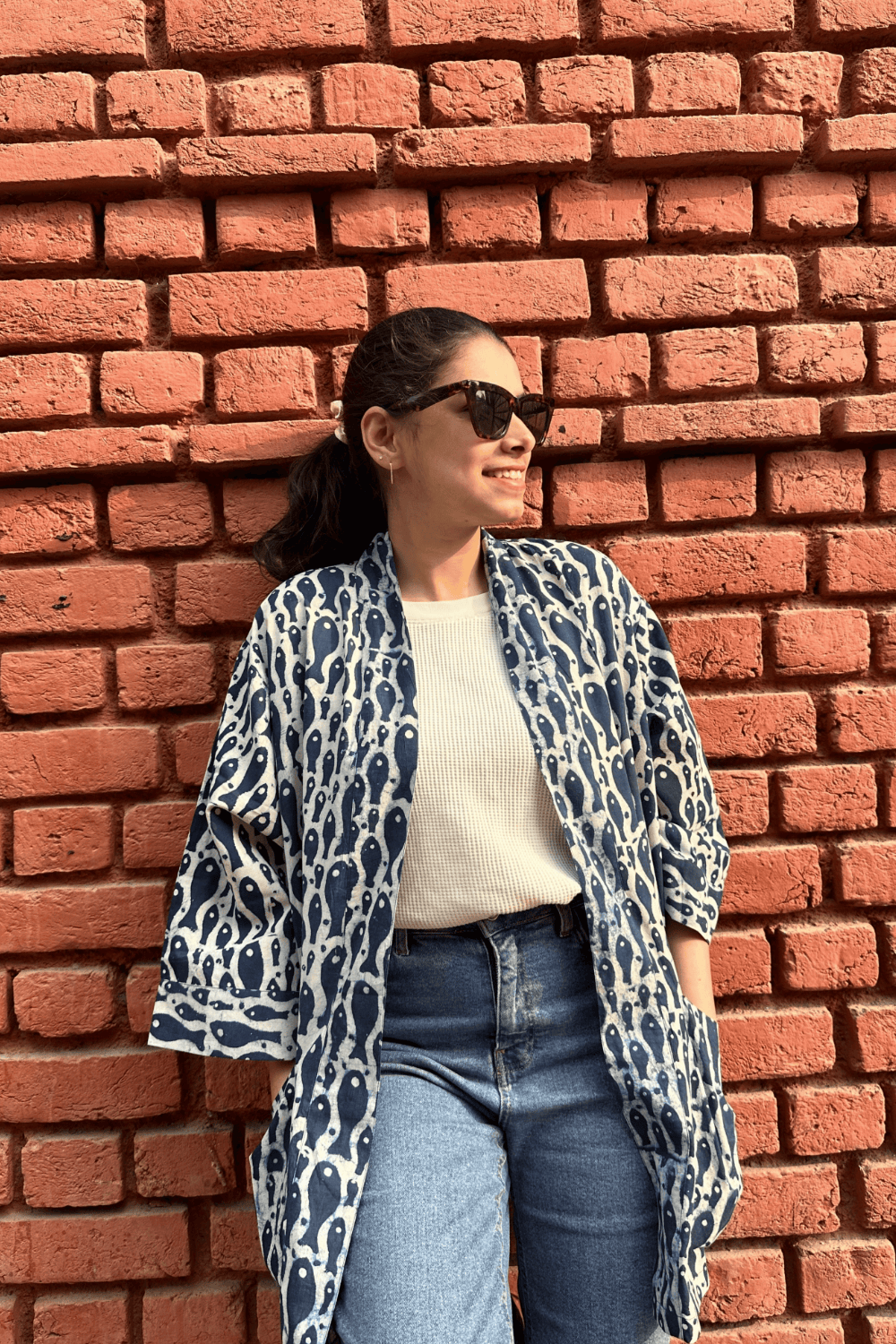 IndigoFishKimonoShrug-Side