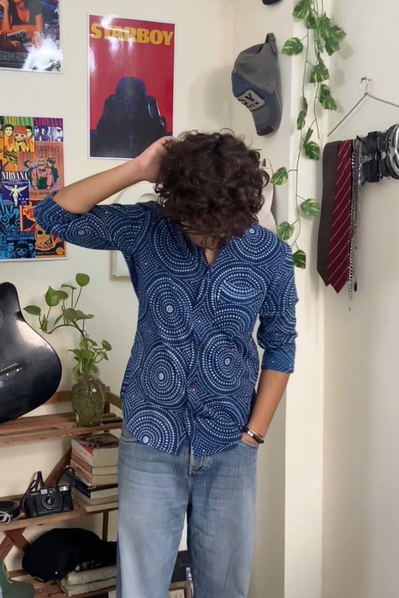 Hypnotic Handblock Indigo Shirt